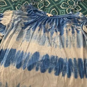 A cold shoulder top.